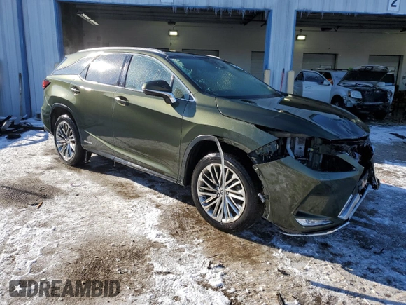 2022 Lexus RX with VIN JTJJGKFA1N2024389, listed as a Copart auction lot 41674145 with 57,791 mi miles and Salvage Title. Bid and sale history available at carsss.com. Image 4.
