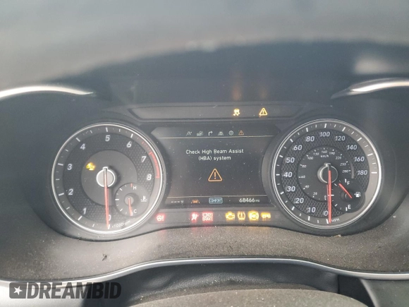 2019 Genesis G70 Design with VIN KMTG34LE2KU021868, listed as a Copart auction lot 73151094 with 68,466 mi miles and Salvage Title. Bid and sale history available at DreamBid. Image 9.
