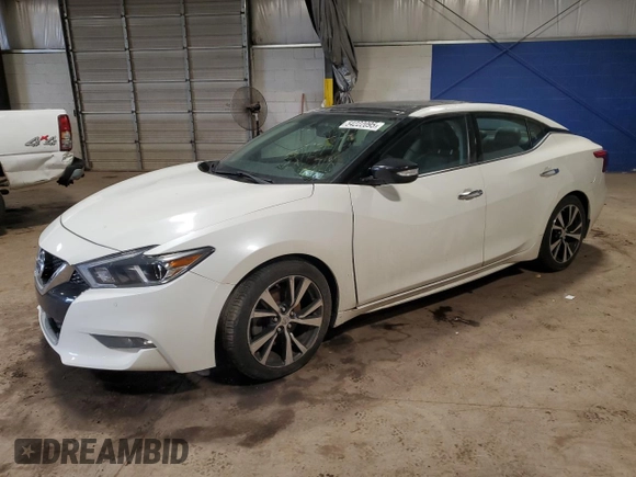 2017 Nissan Maxima S with VIN 1N4AA6AP7HC371446, listed as a Copart auction lot 54222095 with 82,760 mi miles and Salvage Title. Bid and sale history available at DreamBid. Image 1.