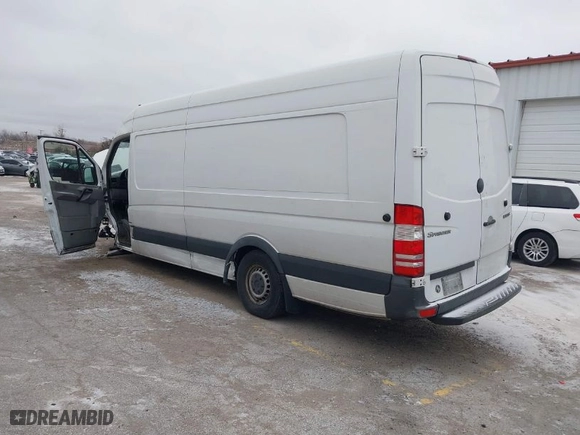 2011 Mercedes-Benz Sprinter Cargo Vans with VIN WD3PE8CC3B5557277, listed as a IAAI auction lot 41254899 with 82,362 mi miles. Bid and sale history available at carsss.com. Image 3.