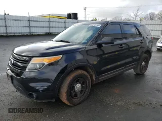 2015 Ford Utility Police Interceptor with VIN 1FM5K8AR2FGA94020, listed as a Copart auction lot 86213194 with 0 mi miles and Salvage Title. Bid and sale history available at carsss.com. Image 1.