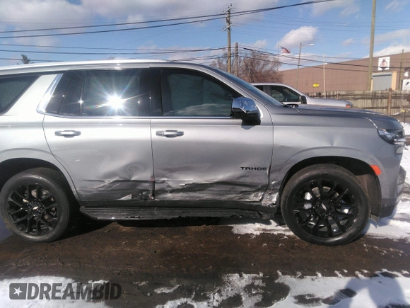 2023 Chevrolet Tahoe Premier with VIN 1GNSKSKD0PR400281, listed as a IAAI auction lot 41551044 with 38,070 mi miles and . Bid and sale history available at DreamBid. Image 13.