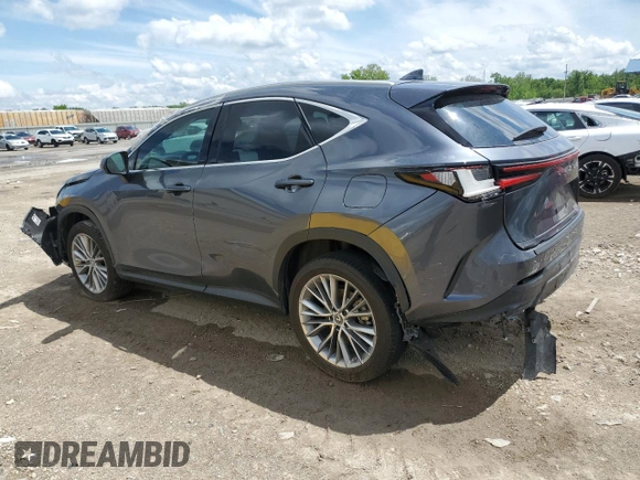 2023 Lexus NX 350 Luxury z VIN 2T2HGCEZXPC027533, wystawiony jako Copart lot #54949765 z przebiegiem Nie podano mil oraz Szkody całkowita. Historia ofert i sprzedaży dostępna na DreamBid. Obrazek 2.