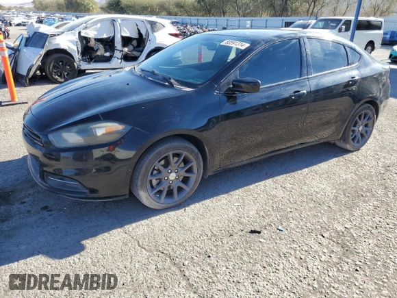 2016 Dodge Dart SE with VIN 1C3CDFAA2GD555437, listed as a Copart auction lot 83591314 with 131,973 mi miles and Salvage Title. Bid and sale history available at carsss.com. Image 1.