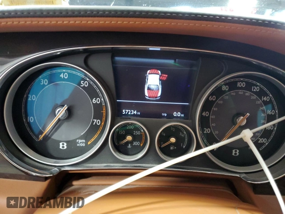 2015 Bentley Flying Spur with VIN SCBEC9ZAXFC049956, listed as a Copart auction lot 51461975 with 57,234 mi miles and Salvage title. Bid and sale history available at DreamBid. Image 9.