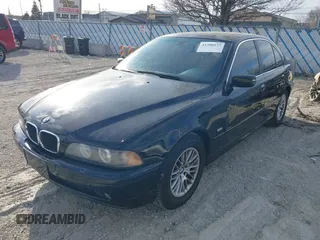 2003 BMW 5 Series 530iA with VIN WBADT63443CK45443, listed as a IAAI auction lot 41380177 with 156,472 mi miles. Bid and sale history available at carsss.com. Image 2.