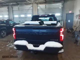 2021 Chevrolet Silverado 1500 Custom with VIN 3GCPYBEKXMG240607, listed as a IAAI auction lot 41838665 with 27,536 mi miles. Bid and sale history available at carsss.com. Image 16.