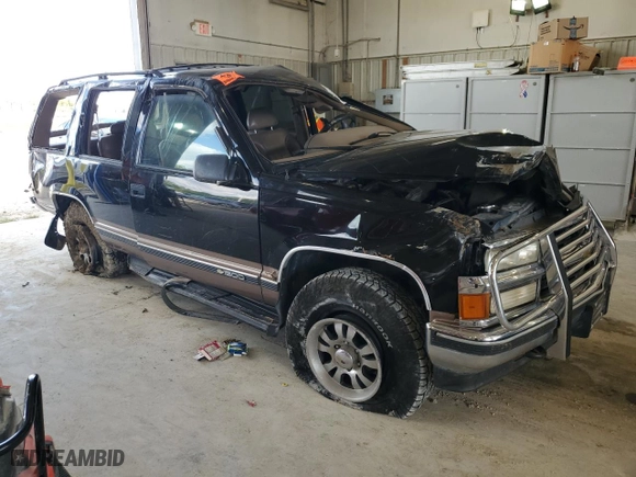 1995 Chevrolet Tahoe with VIN 1GNEK13K2SJ432421, listed as a Copart auction lot 72959694 with 0 mi miles and Salvage Title. Bid and sale history available at carsss.com. Image 4.