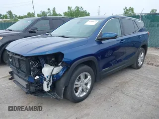 2020 GMC Terrain SLE with VIN 3GKALMEV9LL197298, listed as a IAAI auction lot 42509122 with 62,296 mi miles and . Bid and sale history available at DreamBid. Image 2.