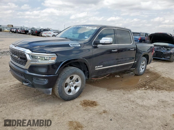 2020 Ram 1500 Limited with VIN 1C6SRFHT6LN191051, listed as a Copart auction lot 64772885 with 144,200 mi miles and Clean title. Bid and sale history available at DreamBid. Image 1.