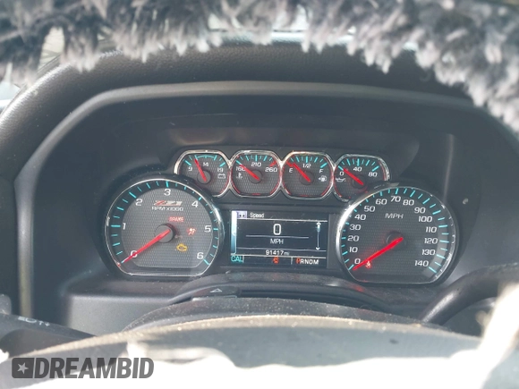 2016 Chevrolet Silverado 1500 LTZ with VIN 3GCUKSEC6GG223868, listed as a IAAI auction lot 41404674 with 91,417 mi miles. Bid and sale history available at carsss.com. Image 7.