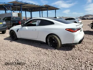 2023 BMW M4 Competition xDrive with VIN WBS43AZ05PCL79290, listed as a Copart auction lot 46134205 with 11,966 mi miles and Salvage Title. Bid and sale history available at carsss.com. Image 2.