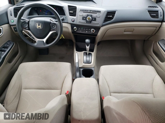 2012 Honda Civic EX with VIN 19XFB2F83CE053591, listed as a Copart auction lot 50392235 with 137,410 mi miles and Salvage Title. Bid and sale history available at DreamBid. Image 8.