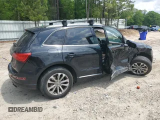 2013 Audi Q5 Premium with VIN WA1CFAFP8DA059460, listed as a Copart auction lot 54691185 with Not provided miles and Salvage title. Bid and sale history available at DreamBid. Image 3.