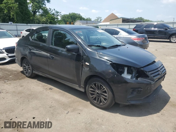 2021 Mitsubishi Mirage ES with VIN ML32FUFJ4MHF04482, listed as a Copart auction lot 61240745 with 96,017 mi miles and Salvage title. Bid and sale history available at DreamBid. Image 4.