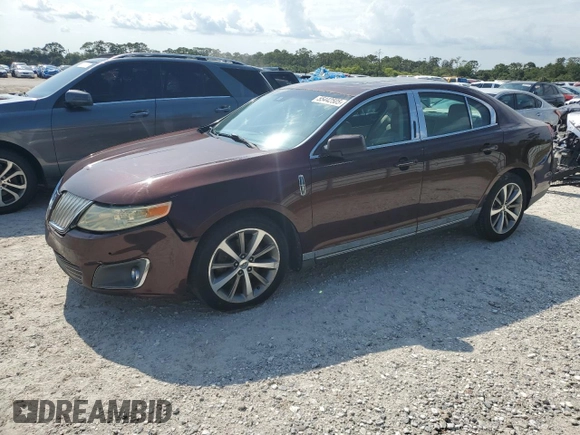 2009 Lincoln MKS with VIN 1LNHM93R19G631250, listed as a Copart auction lot 55442505 with 160,926 mi miles and Salvage Title. Bid and sale history available at DreamBid. Image 1.
