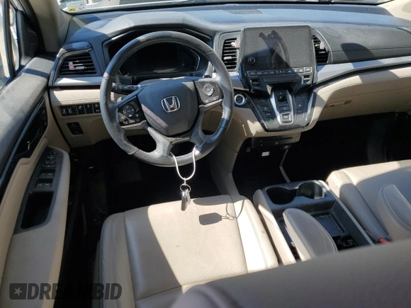 2023 Honda Odyssey Touring with VIN 5FNRL6H80PB024709, listed as a Copart auction lot 47594375 with Not Provided miles and Salvage Title. Bid and sale history available at DreamBid. Image 8.