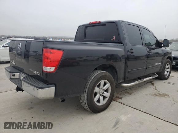 2010 Nissan Titan SE with VIN 1N6BA0ED7AN314912, listed as a Copart auction lot 44160485 with 382,943 mi miles and Salvage Title. Bid and sale history available at carsss.com. Image 3.