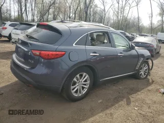 2011 Infiniti FX with VIN JN8AS1MW5BM141925, listed as a Copart auction lot 54374825 with 336,318 mi miles and Salvage title. Bid and sale history available at DreamBid. Image 3.