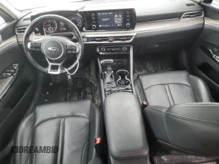 2021 Kia K5 EX with VIN 5XXG34J27MG028055, listed as a Copart auction lot 43933715 with 83,989 mi miles and Salvage Title. Bid and sale history available at carsss.com. Image 8.