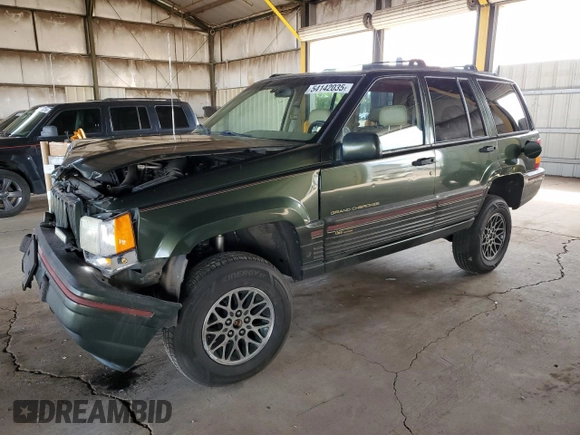 1995 Jeep Grand Cherokee Limited with VIN 1J4GZ78Y2SC723898, listed as a Copart auction lot 54142035 with 173,454 mi miles and Salvage Title. Bid and sale history available at carsss.com. Image 1.