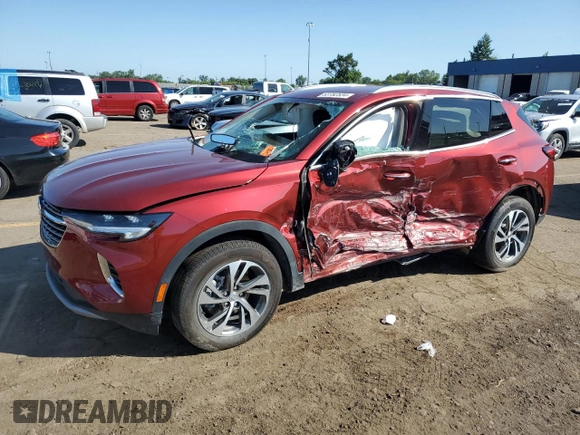 2023 Buick Envision Essence with VIN LRBFZNR4XPD083523, listed as a Copart auction lot 63782534 with Not Provided miles and Salvage Title. Bid and sale history available at DreamBid. Image 1.