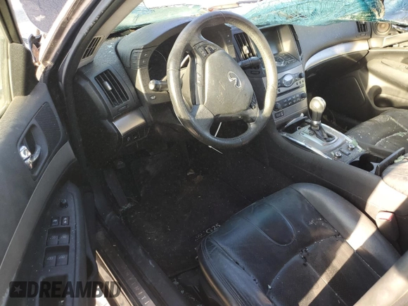 2011 Infiniti G25 x with VIN JN1DV6AR8BM654374, listed as a Copart auction lot 75913834 with Not provided miles and Salvage title. Bid and sale history available at DreamBid. Image 8.