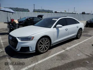 2021 Audi A8 with VIN WAU8DAF85MN018820, listed as a Copart auction lot 58638003 with 18,069 mi miles. Bid and sale history available at carsss.com. Image 1.