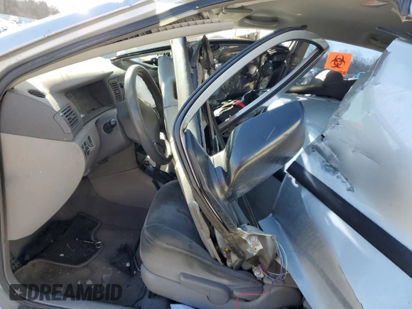 2005 Toyota Corolla CE with VIN 1NXBR32E55Z562030, listed as a Copart auction lot 46812285 with Not provided miles and Non repairable. Bid and sale history available at DreamBid. Image 7.
