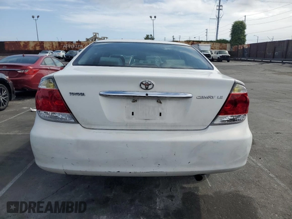 2004 Toyota Camry LE with VIN 4T1BE32KX4U379593, listed as a Copart auction lot 53391455 with 221,056 mi miles and Salvage Title. Bid and sale history available at carsss.com. Image 6.