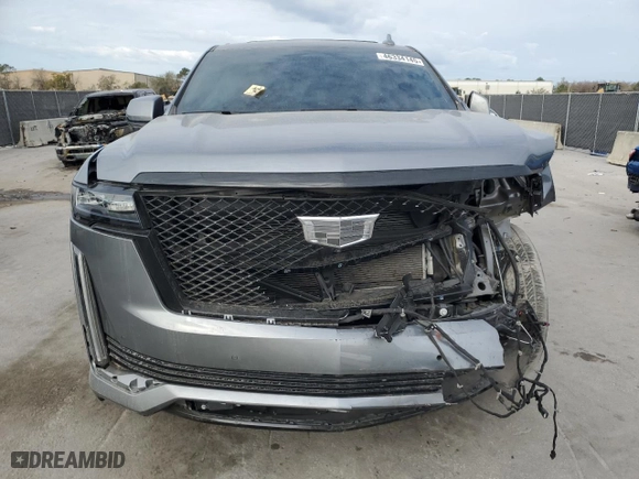2022 Cadillac Escalade Sport with VIN 1GYS4FKL7NR145458, listed as a Copart auction lot 46334145 with 28,622 mi miles and Salvage Title. Bid and sale history available at carsss.com. Image 5.