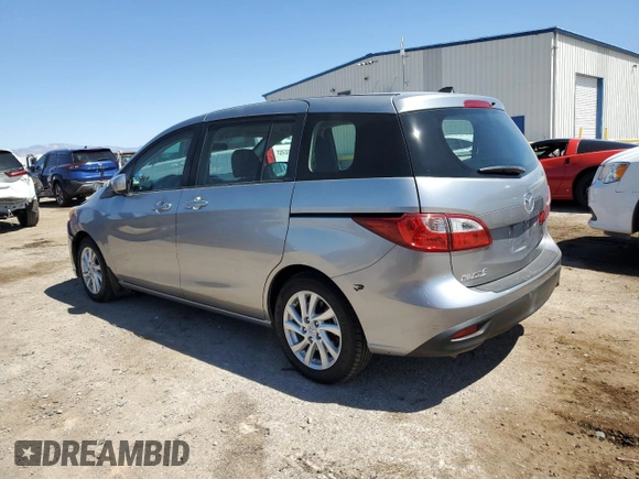 2012 Mazda 5 Sport with VIN JM1CW2BL3C0105912, listed as a Copart auction lot 50938335 with 117,479 mi miles and Salvage Title. Bid and sale history available at DreamBid. Image 2.