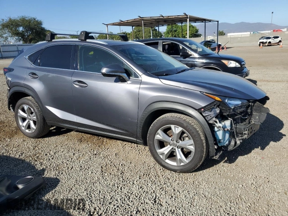 2017 Lexus NX 200t with VIN JTJYARBZ3H2055670, listed as a Copart auction lot 61213485 with 87,380 mi miles and Salvage title. Bid and sale history available at DreamBid. Image 4.