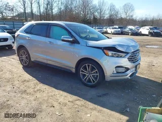 2019 Ford Edge Titanium with VIN 2FMPK3K98KBC68569, listed as a IAAI auction lot 41209347 with 75,519 mi miles. Bid and sale history available at carsss.com. Image 1.