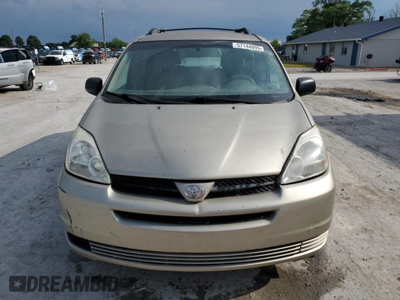 2005 Toyota Sienna CE с VIN 5TDZA23C35S240699, выставлен на аукционе Copart как лот 57144095 с пробегом 278 344 миль миль и Списание • Salvage title. История ставок и продаж доступна на DreamBid. Изображение 5.