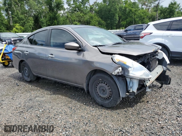 2016 Nissan Versa SV with VIN 3N1CN7AP1GL827640, listed as a Copart auction lot 61102095 with 148,654 mi miles and Salvage title. Bid and sale history available at DreamBid. Image 4.