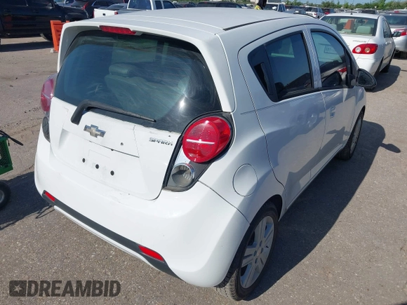 2014 Chevrolet Spark LT with VIN KL8CD6S99EC536525, listed as a IAAI auction lot 41996111 with 81,388 mi miles. Bid and sale history available at carsss.com. Image 4.