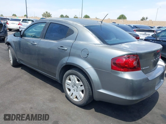 2012 Dodge Avenger SE with VIN 1C3CDZAB0CN247553, listed as a IAAI auction lot 42164424 with 103,463 mi miles and . Bid and sale history available at carsss.com. Image 3.