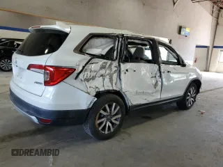 2019 Honda Pilot EX-L z VIN 5FNYF6H55KB080078, wystawiony jako Copart lot #55938415 z przebiegiem 54 857 mil mil oraz Szkoda całkowita • Salvage title. Historia ofert i sprzedaży dostępna na DreamBid. Obrazek 3.