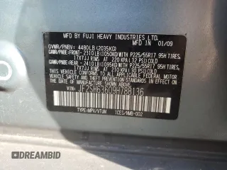 2009 Subaru Forester X с VIN JF2SH63609H788136, выставлен на аукционе Copart как лот 51261305 с пробегом 229 228 миль миль и Списание • Salvage title. История ставок и продаж доступна на DreamBid. Изображение 14.