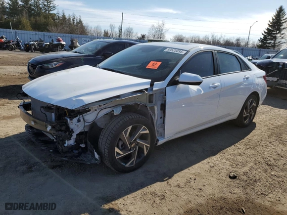 2024 Hyundai Elantra SEL with VIN KMHLM4DG8RU790181, listed as a Copart auction lot 50525095 with 20,012 mi miles and Salvage Title. Bid and sale history available at carsss.com. Image 1.