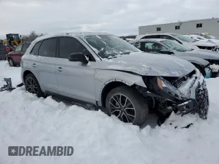 2022 Audi Q5 S line Premium Plus with VIN WA1EAAFY1N2117789, listed as a Copart auction lot 43724325 with 0 mi miles and Salvage Title. Bid and sale history available at carsss.com. Image 4.