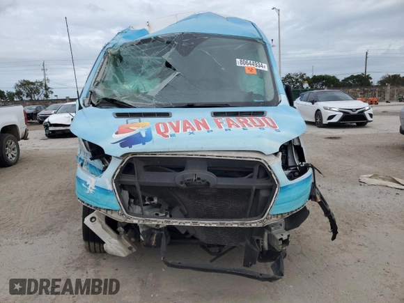 2020 Ford Transit Cargo with VIN 1FTBR1C88LKB49612, listed as a Copart auction lot 80644934 with 162,482 mi miles and Non repairable. Bid and sale history available at DreamBid. Image 5.