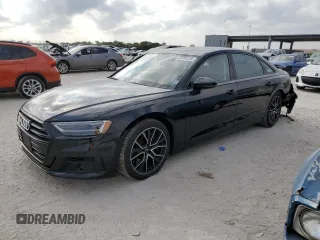 2020 Audi A8 z VIN WAU8EAF84LN004211, wystawiony jako Copart lot #53280765 z przebiegiem 66 930 mil mil oraz Szkoda całkowita • Salvage title. Historia ofert i sprzedaży dostępna na DreamBid. Obrazek 1.