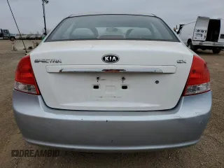 2008 Kia Spectra SX with VIN KNAFE121385553406, listed as a Copart auction lot 82035564 with 115,435 mi miles and Salvage Title. Bid and sale history available at carsss.com. Image 6.