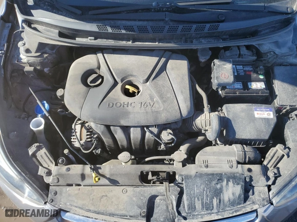 2016 Hyundai Elantra Value Edition with VIN KMHDH4AE1GU507385, listed as a Copart auction lot 46681635 with 95,735 mi miles and Salvage Title. Bid and sale history available at carsss.com. Image 11.