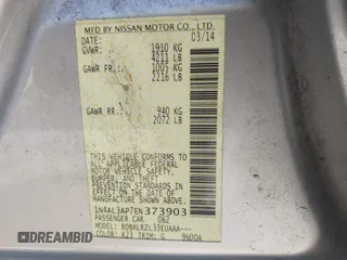 2014 Nissan Altima SL with VIN 1N4AL3AP7EN373903, listed as a IAAI auction lot 41877079 with 211,894 mi miles and . Bid and sale history available at DreamBid. Image 9.