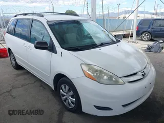 2007 Toyota Sienna CE with VIN 5TDZK23C27S023466, listed as a IAAI auction lot 41911352 with 166,600 mi miles and . Bid and sale history available at DreamBid. Image 1.