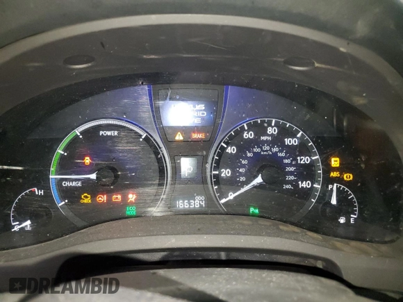 2011 Lexus RX with VIN JTJBC1BA5B2045421, listed as a Copart auction lot 53047595 with 166,384 mi miles and Salvage Title. Bid and sale history available at carsss.com. Image 9.