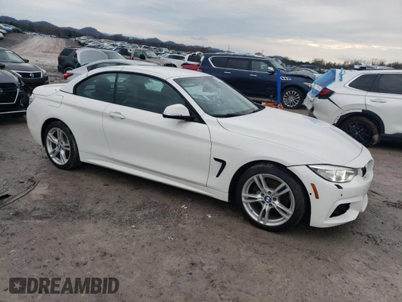 2015 BMW 4 Series 428i xDrive with VIN WBA3T1C52FP819767, listed as a Copart auction lot 82695004 with 71,648 mi miles and Salvage Title. Bid and sale history available at carsss.com. Image 4.
